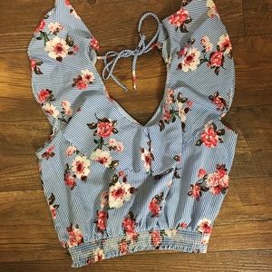 Tops - Crop Top Off The Shoulder Blouse Tops - Crop Top Off The Shoulder Blouse